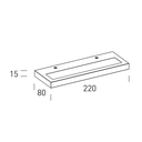 CRETE APLIQUE DE PARED INDIRECTA SLIM 20 W 3000K 220-240V 