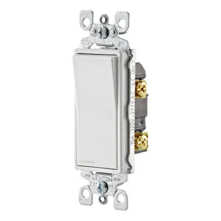 INTERRUPTOR SENCILLO CONMUTABLE 3 VÍAS LEVITON DECORA 