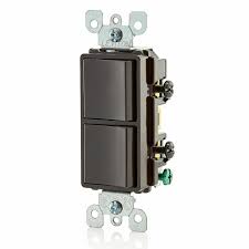 INTERRUPTOR DOBLE CONMUTABLE LEVITON DECORA 