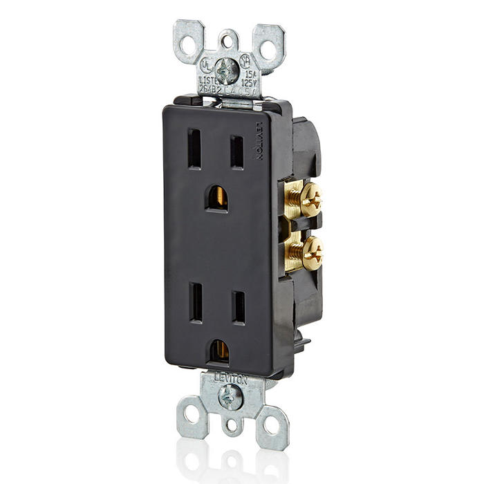 TOMA CORRIENTE DUPLEX LEVITON DECORA 15A