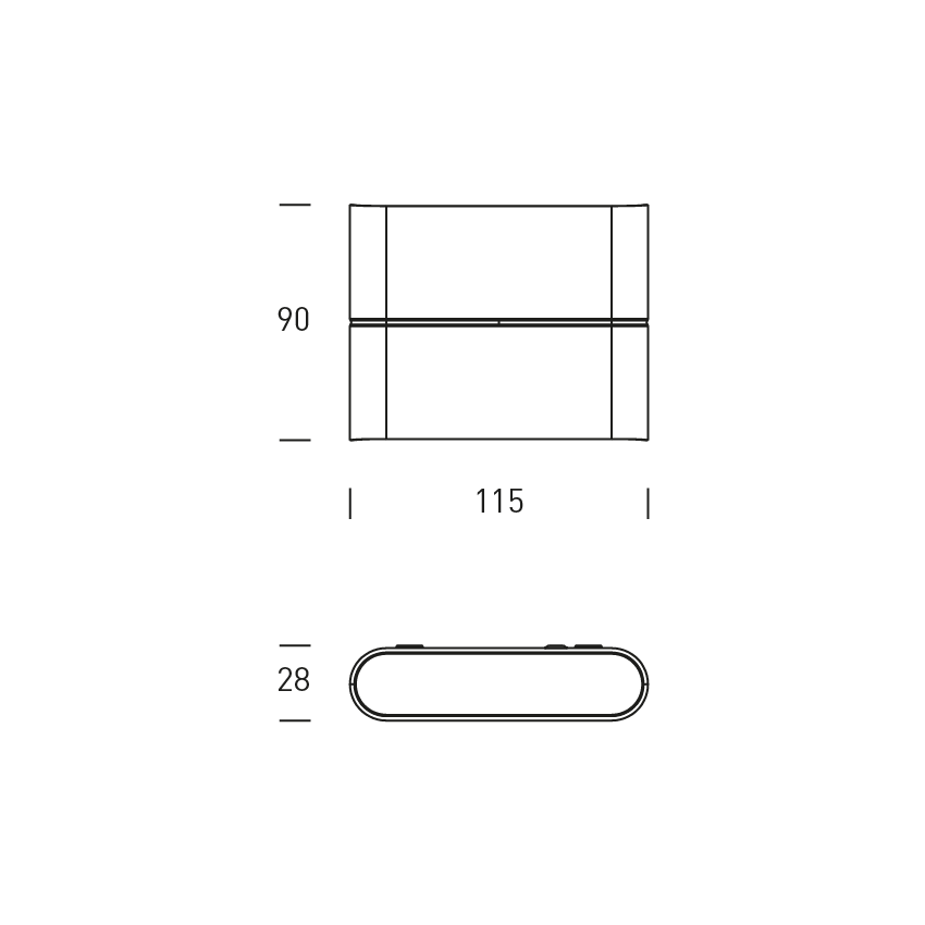 PANAMA 8 UP-DOWN 3000K 100-240V 2X4W IP 54