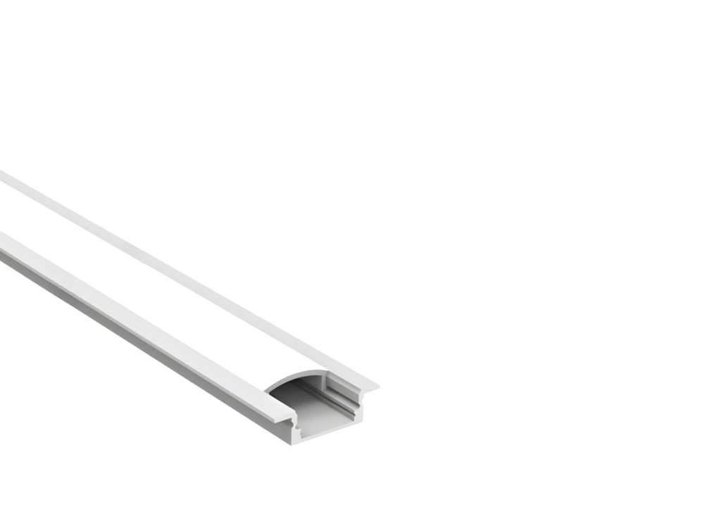 PERFIL DE ALUMINIO PARA CINTA LED BAJO CON ALETA 