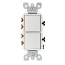 INTERRUPTOR DOBLE CONMUTABLE LEVITON DECORA 
