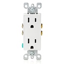TOMA CORRIENTE DUPLEX LEVITON DECORA 15A