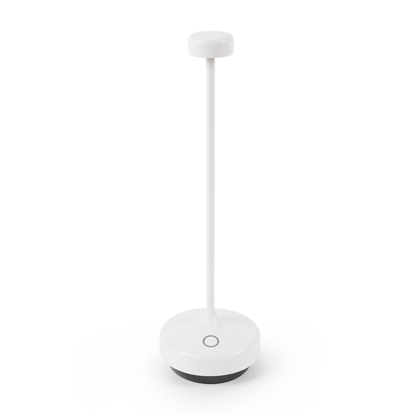 Split is a portable table lamp with IP65 IK06 protection, designed to illuminate its surroundings without glare or interfering with user interaction