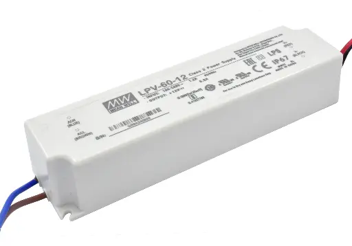 [LPV-60-12] DRIVER MEANWELL 12V 5A IP67