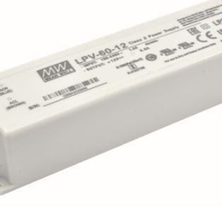 [LPV-60-12] DRIVER MEANWELL 12V 5A IP67
