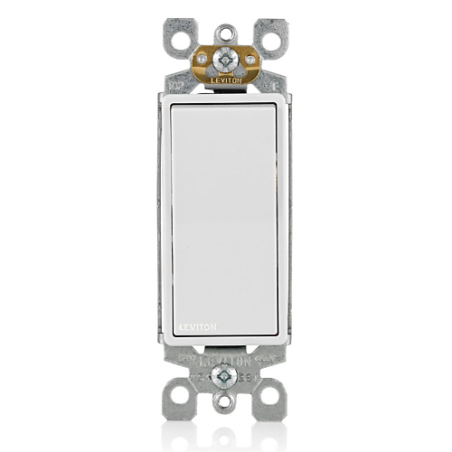 INTERRUPTOR SENCILLO CONMUTABLE 3 VÍAS LEVITON DECORA 